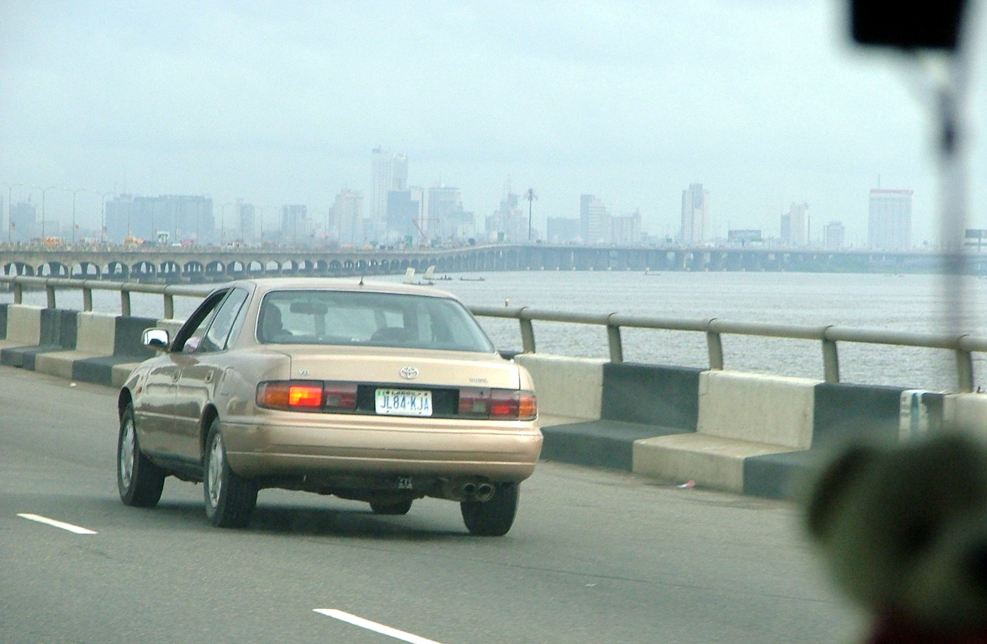 Traffic crossing the Third Mainland Bridge in Lagos